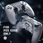 eXtremeRate BEYOND Back Paddles Kit with OLED Display & Redesigned Ergonomic Grips for PS5 Edge Controller - Rubberized Clear & Gray