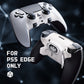 eXtremeRate BEYOND Back Paddles Kit with OLED Display & Redesigned Ergonomic Grips for PS5 Edge Controller - Rubberized White & Black