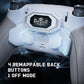 eXtremeRate BEYOND Back Paddles Kit with OLED Display & Redesigned Ergonomic Grips for PS5 Edge Controller - Rubberized White & Gray