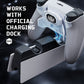 eXtremeRate BEYOND Back Paddles Kit with OLED Display & Redesigned Ergonomic Grips for PS5 Edge Controller - Rubberized White & Gray