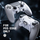 eXtremeRate BEYOND Back Paddles Kit with OLED Display & Redesigned Ergonomic Grips for PS5 Edge Controller - Rubberized White & Gray