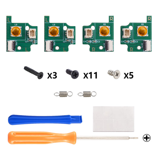 eXtremeRate Back Paddles Replacement Switch Board Kit for PS5 Edge Controller, Custom Redesigned LB RB Buttons Enhancement Repair Parts - Without Back Buttons