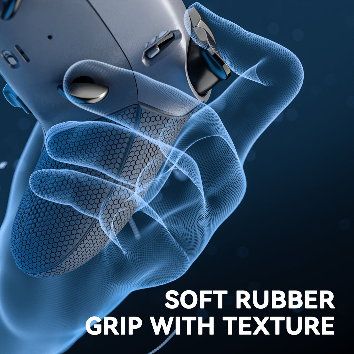 eXtremeRate Beyond-ARC Bottom Shell Kit with Rubberised Grip for PS5 Edge Controller - Dark Gray