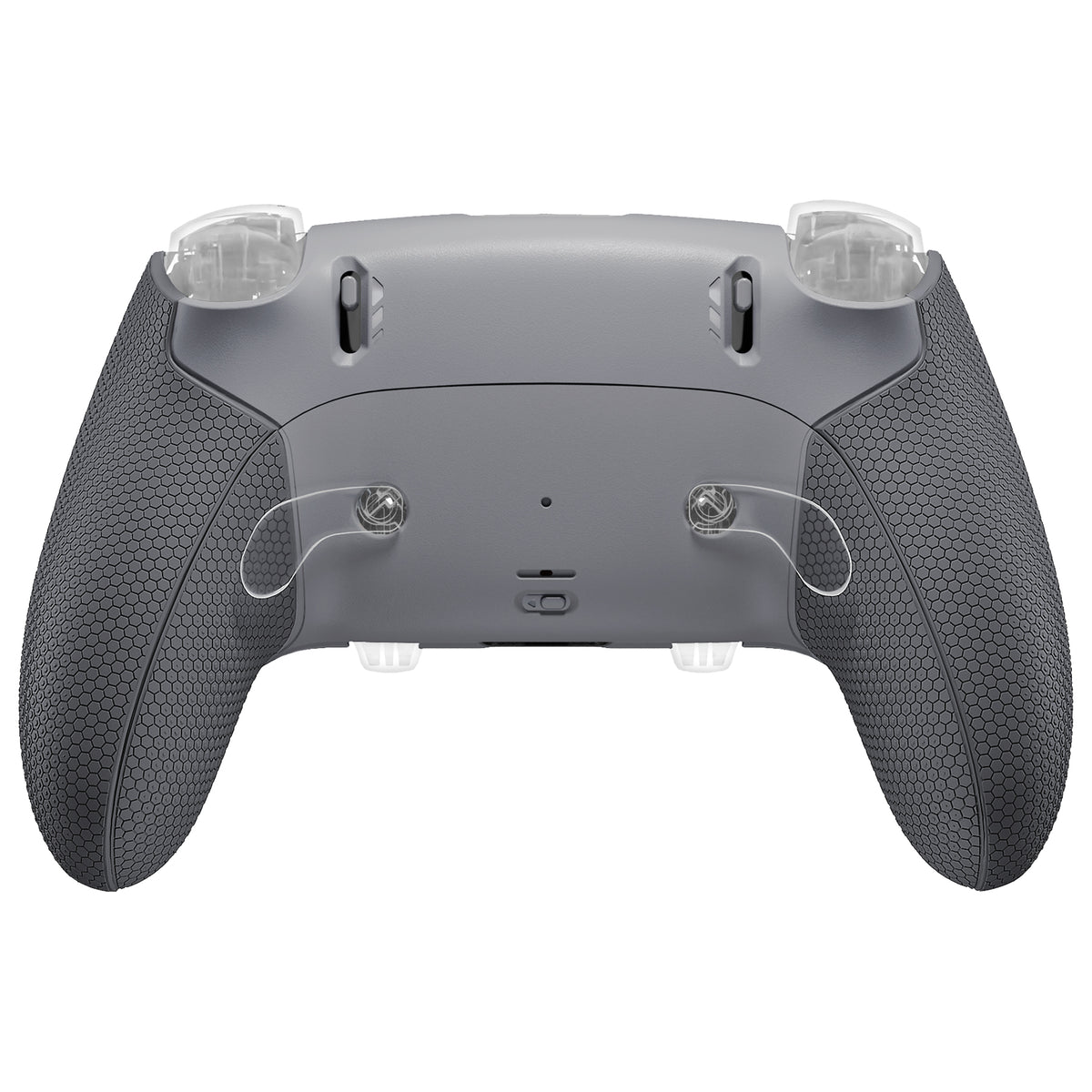 eXtremeRate Beyond-ARC Bottom Shell Kit with Rubberised Grip for PS5 Edge Controller - New Hope Gray & Classic Gray