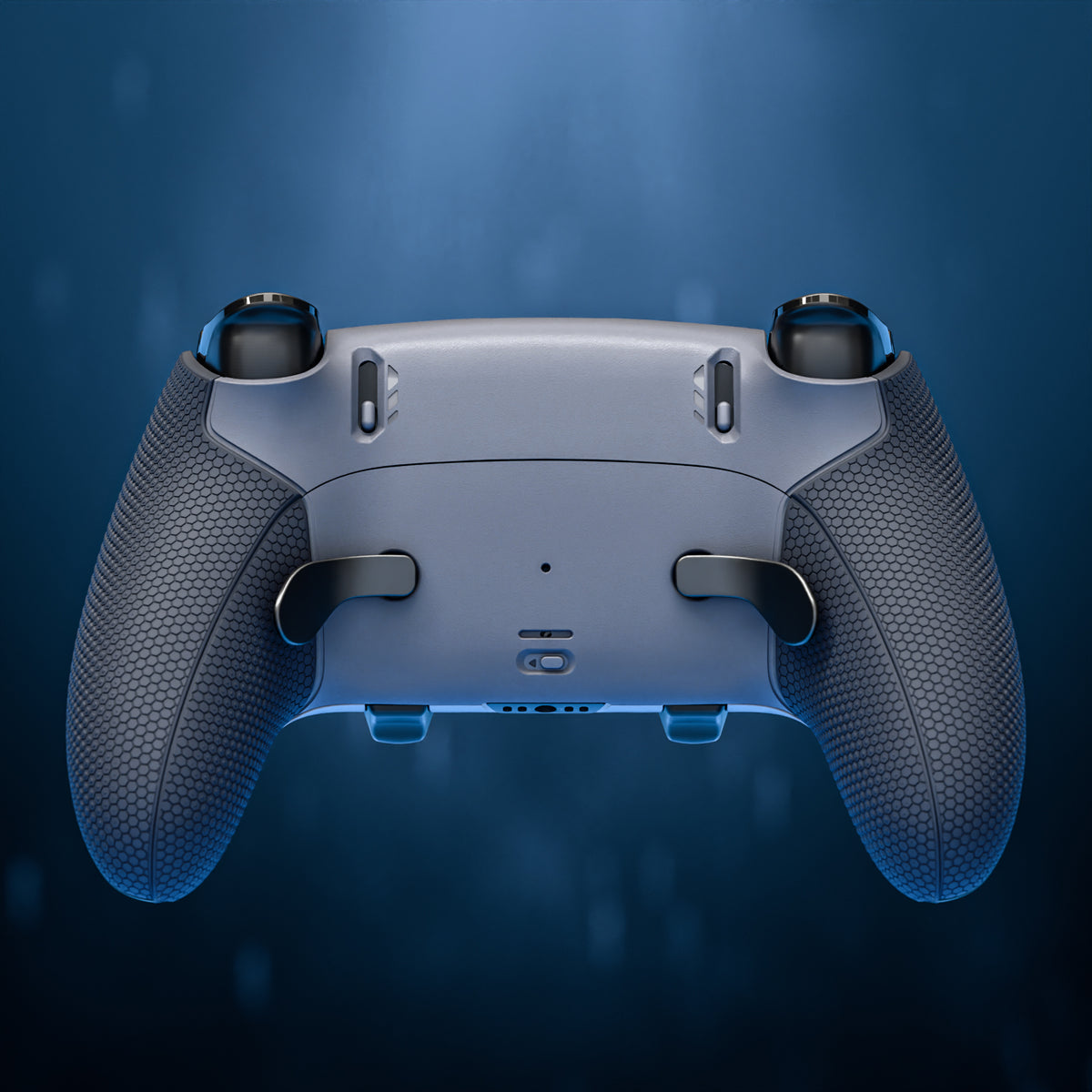 eXtremeRate Beyond-ARC Bottom Shell Kit with Rubberised Grip for PS5 Edge Controller - New Hope Gray & Classic Gray