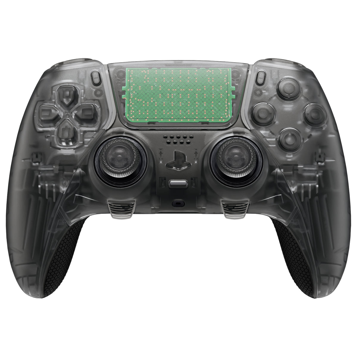 eXtremeRate Beyond-ARC Full Set Shell Buttons with 6-in-1 Swappable Thumbsticks for PS5 Edge Controller - Clear Black