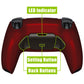 eXtremeRate Black Real Metal Buttons (RMB) Version RISE V3 Remap Kit for PS5 Controller BDM-030/040/050 - Scarlet Red