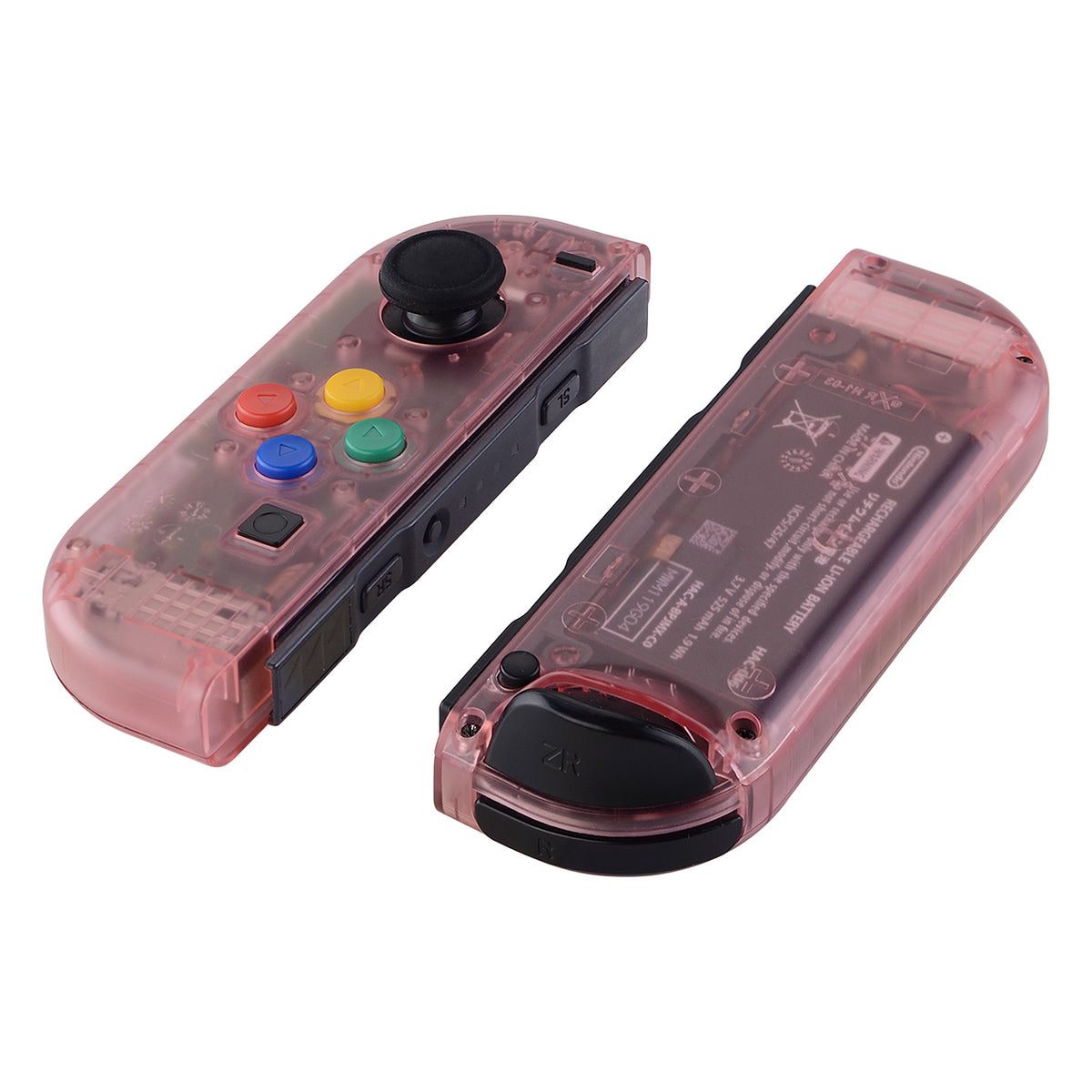 eXtremeRate Replacement Full Set Shell Case with Buttons for Joycon of NS Switch - Cherry Pink