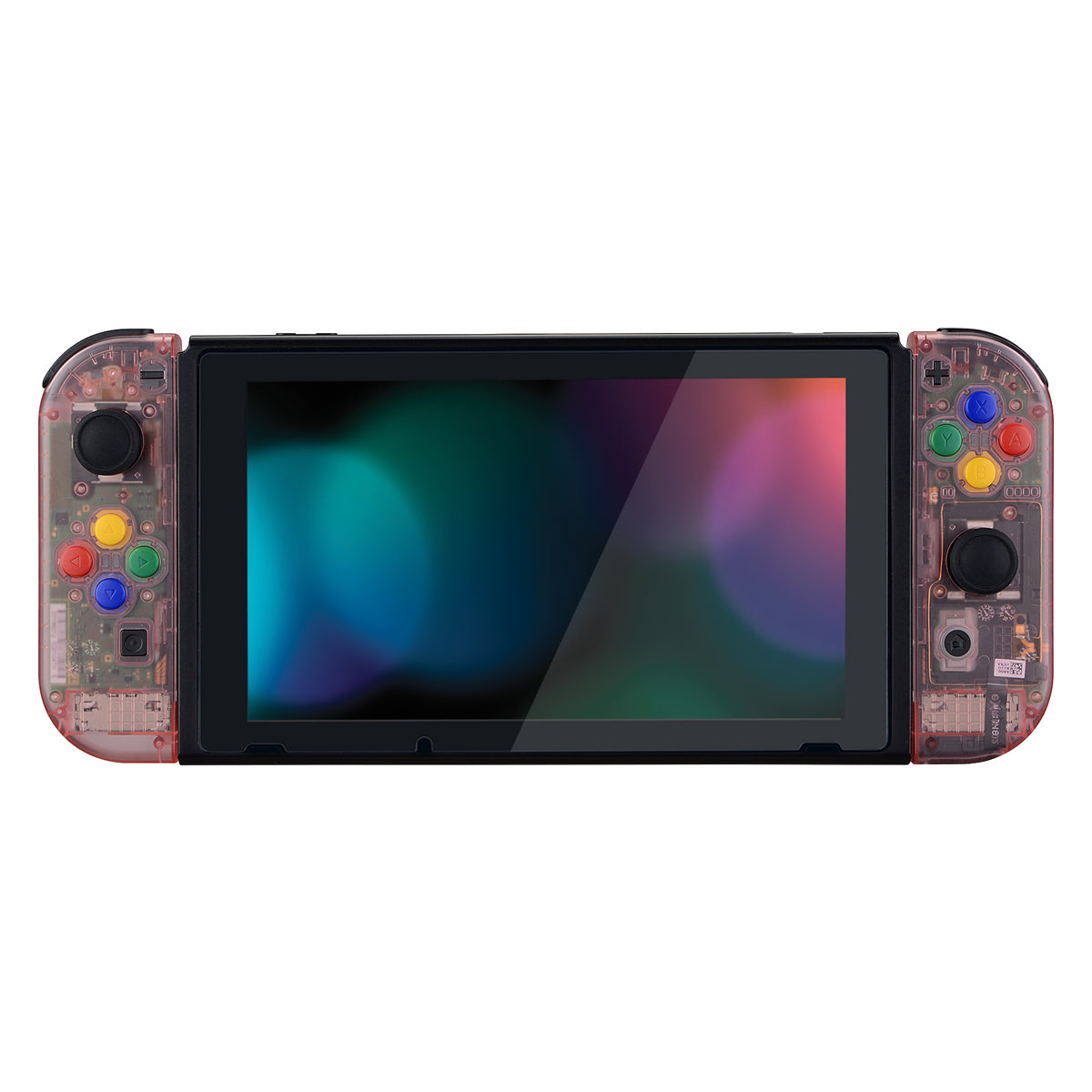 eXtremeRate Replacement Full Set Shell Case with Buttons for Joycon of NS Switch - Cherry Pink