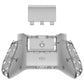 eXtremeRate Replacement Bottom Shell with Battery Cover for Xbox Series X & S Controller - Clear Black