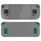 eXtremeRate Retail Clear Emerald Green Replacement Full Set Buttons for Steam Deck Console - JESDM004