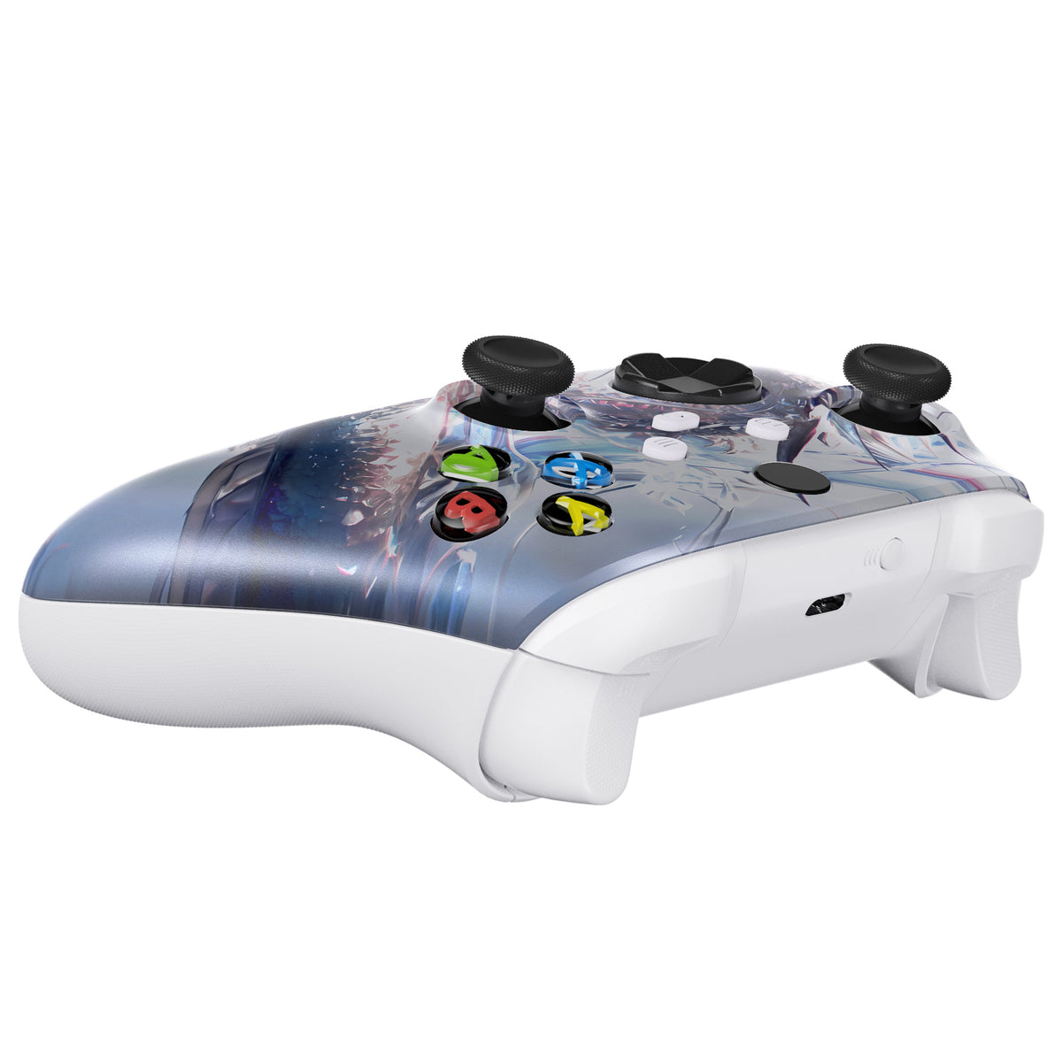 eXtremeRate Replacement Faceplate Front Housing Shell for Xbox Series X & S Controller - Crystal Dragon