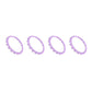 eXtremeRate Custom Replacement Accent Rings for PS5 Controller - Clear Atomic Purple