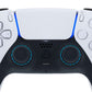 eXtremeRate Custom Replacement Accent Rings for PS5 Controller - Clear Cyan Blue