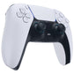 eXtremeRate Custom Replacement Accent Rings for PS5 Controller - Clear Cyan Blue