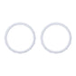 eXtremeRate Custom Replacement Accent Rings for PS5 Controller - Original White eXtremeRate