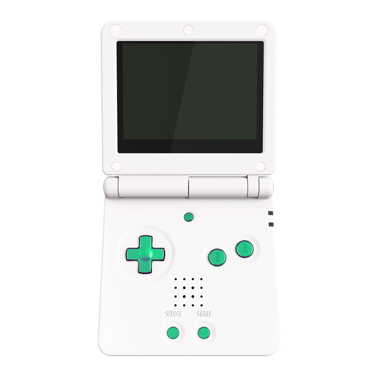 eXtremeRate Custom Replacement Full Set Buttons for Gameboy Advance SP GBA SP Console - Chameleon Green Purple
