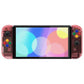 eXtremeRate Custom Replacement Full Set Shell with Buttons for Nintendo Switch OLED - Crystal Cherry Pink