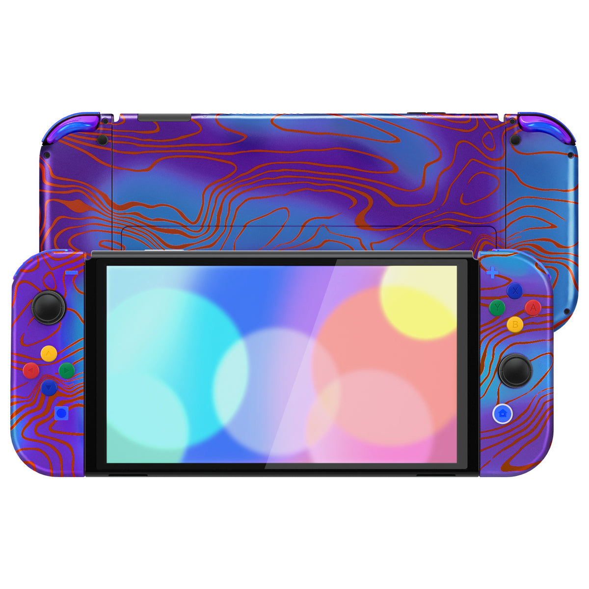 eXtremeRate Custom Replacement Full Set Shell with Buttons for Nintendo Switch OLED - Damascuscamo