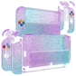eXtremeRate Custom Replacement Full Set Shell with Buttons for Nintendo Switch OLED - Glitter Gradient Translucent Bluebell & Blue