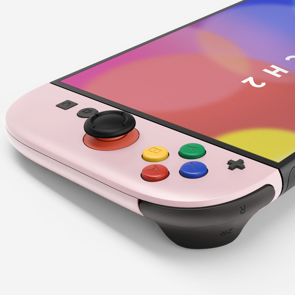 eXtremeRate D-Pad Version Replacement Full Set Shell Case with Buttons for Joycon 2 of Nintendo Switch 2 - Deluxe Version - Cherry Blossoms Pink