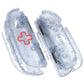 eXtremeRate D-Pad Version Replacement Full Set Shell Case with Buttons for Joycon 2 of Nintendo Switch 2 - Deluxe Version - Clear Glacier Blue