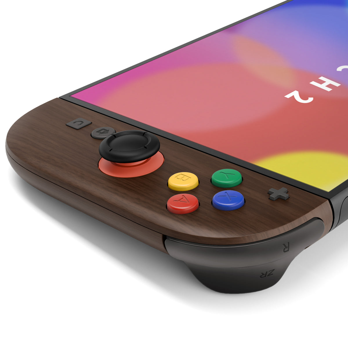 eXtremeRate D-Pad Version Replacement Full Set Shell Case with Buttons for Joycon 2 of Nintendo Switch 2 - Deluxe Version - Wood Grain