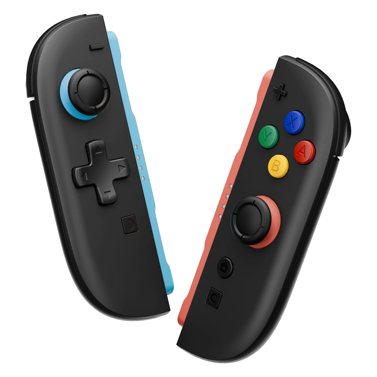 eXtremeRate D-Pad Version Replacement Full Set Shell Case with Buttons for Joycon 2 of Nintendo Switch 2 - Essence Version - Black