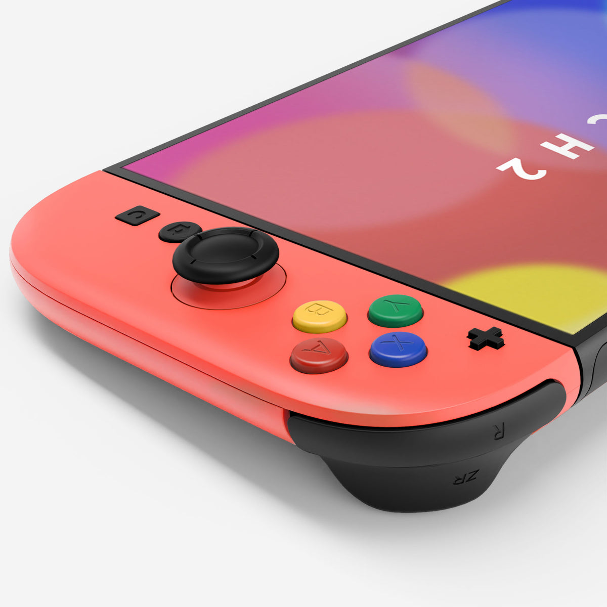 eXtremeRate D-Pad Version Replacement Full Set Shell Case with Buttons for Joycon 2 of Nintendo Switch 2 - Essence Version - Blue & Orange