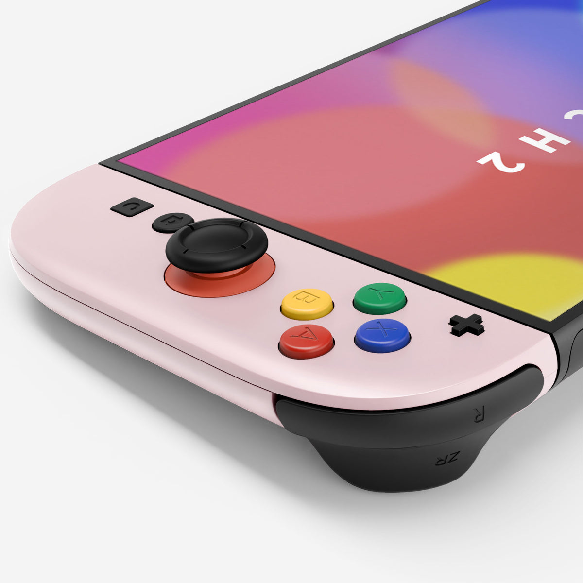 eXtremeRate D-Pad Version Replacement Full Set Shell Case with Buttons for Joycon 2 of Nintendo Switch 2 - Essence Version - Cherry Blossoms Pink
