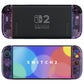 eXtremeRate D-Pad Version Replacement Full Set Shell Case with Buttons for Joycon 2 of Nintendo Switch 2 - Essence Version - Clear Atomic Purple