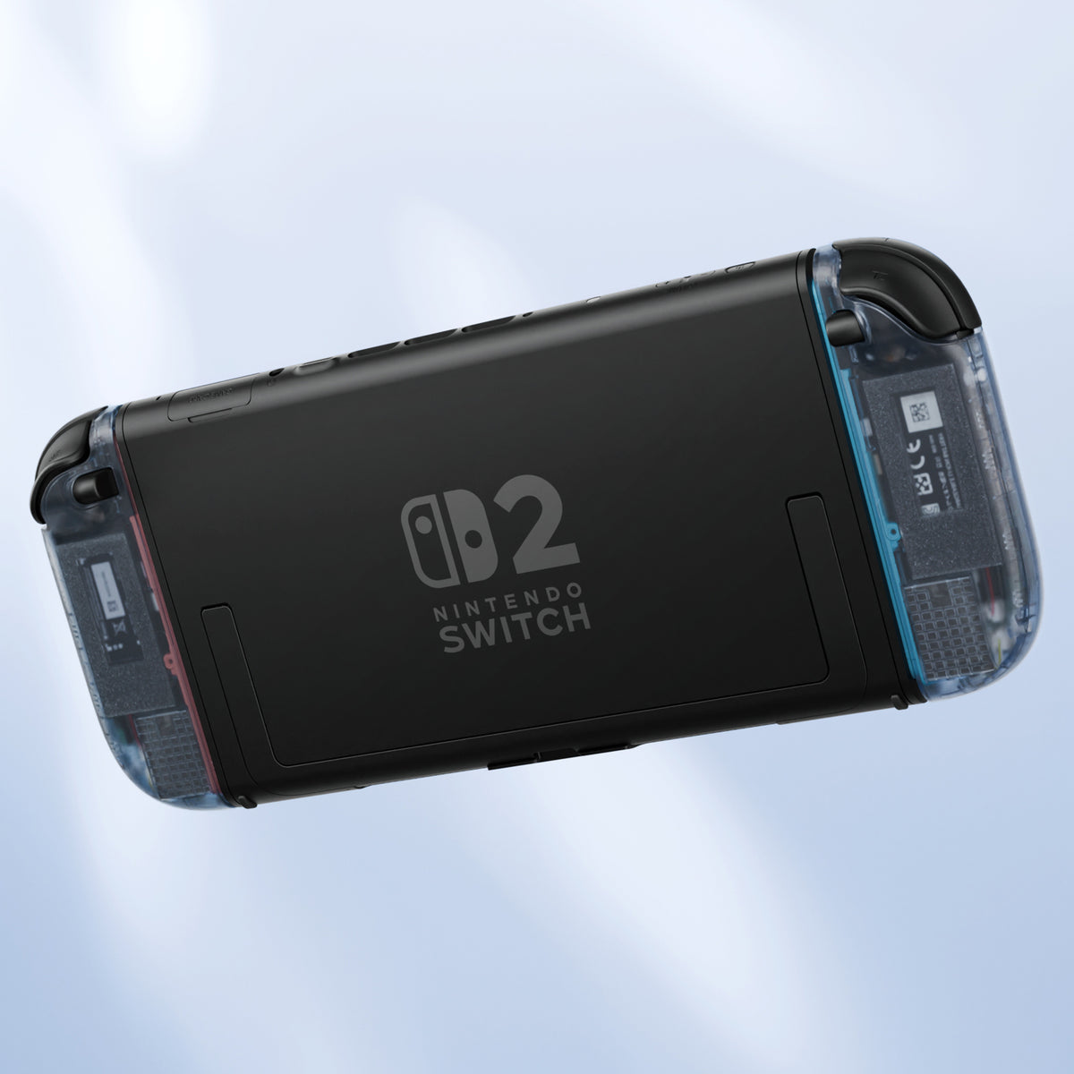 eXtremeRate D-Pad Version Replacement Full Set Shell Case with Buttons for Joycon 2 of Nintendo Switch 2 - Essence Version - Clear Glacier Blue