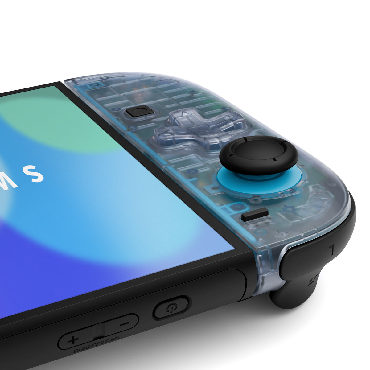 eXtremeRate D-Pad Version Replacement Full Set Shell Case with Buttons for Joycon 2 of Nintendo Switch 2 - Essence Version - Clear Glacier Blue