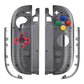 eXtremeRate D-Pad Version Replacement Full Set Shell Case with Buttons for Joycon 2 of Nintendo Switch 2 - Essence Version - Clear Slate Black