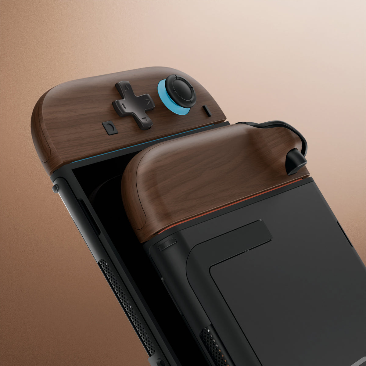 eXtremeRate D-Pad Version Replacement Full Set Shell Case with Buttons for Joycon 2 of Nintendo Switch 2 - Essence Version - Wood Grain