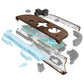eXtremeRate D-Pad Version Replacement Full Set Shell Case with Buttons for Joycon 2 of Nintendo Switch 2 - Essence Version - Wood Grain