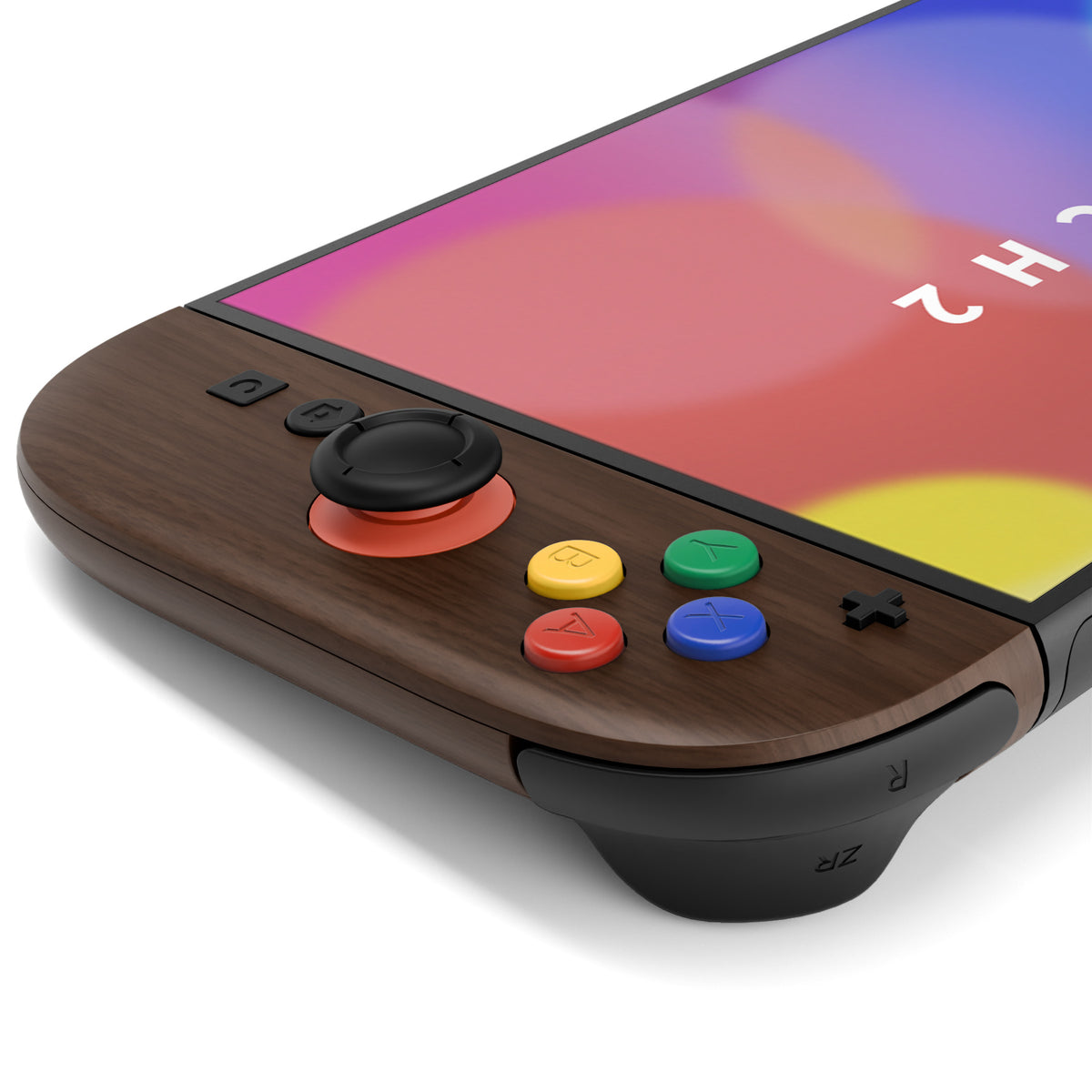 eXtremeRate D-Pad Version Replacement Full Set Shell Case with Buttons for Joycon 2 of Nintendo Switch 2 - Essence Version - Wood Grain
