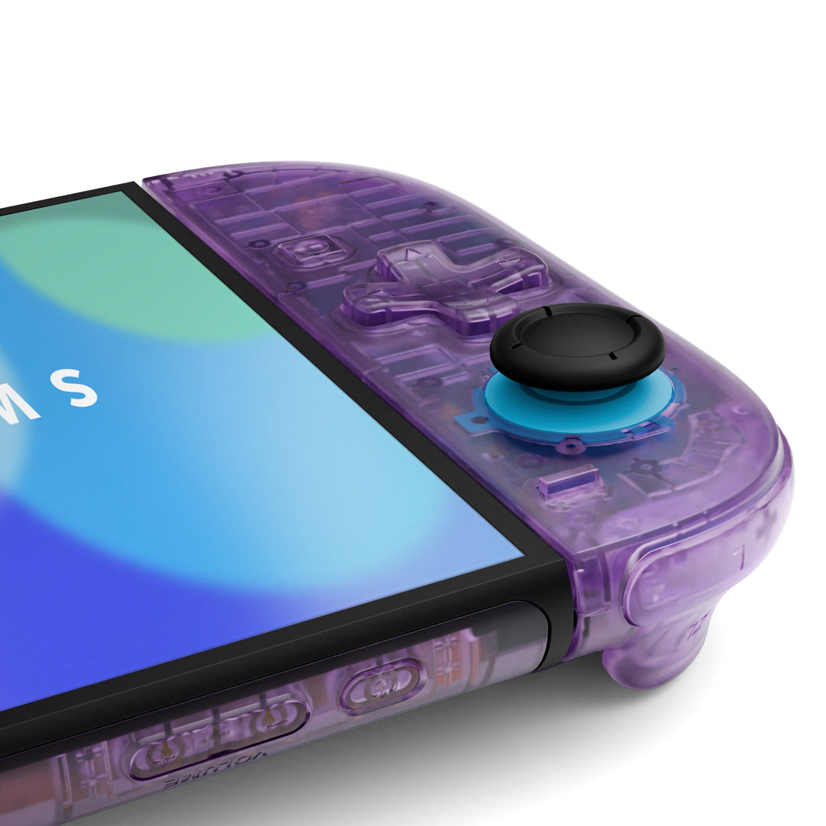 eXtremeRate D-Pad Version Replacement Full Set Shells with Buttons for Nintendo Switch 2 - Deluxe Version - Clear Atomic Purple eXtremeRate