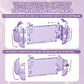 eXtremeRate D-Pad Version Replacement Full Set Shells with Buttons for Nintendo Switch 2 - Deluxe Version - Clear Atomic Purple eXtremeRate