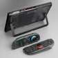 eXtremeRate D-Pad Version Replacement Full Set Shells with Buttons for Nintendo Switch 2 - Deluxe Version - Clear Slate Black