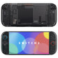 eXtremeRate D-Pad Version Replacement Full Set Shells with Buttons for Nintendo Switch 2 - Deluxe Version - Clear Slate Black