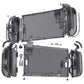 eXtremeRate D-Pad Version Replacement Full Set Shells with Buttons for Nintendo Switch 2 - Deluxe Version - Clear Slate Black