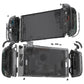 eXtremeRate D-Pad Version Replacement Full Set Shells with Buttons for Nintendo Switch 2 - Deluxe Version - Clear Slate Black