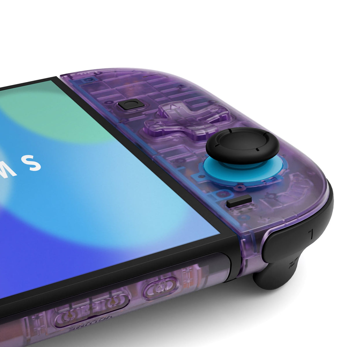 eXtremeRate D-Pad Version Replacement Full Set Shells with Buttons for Nintendo Switch 2 - Essence Version - Clear Atomic Purple eXtremeRate
