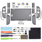 eXtremeRate D-Pad Version Replacement Full Set Shells with Buttons for Nintendo Switch 2 - Essence Version - Clear Slate Black