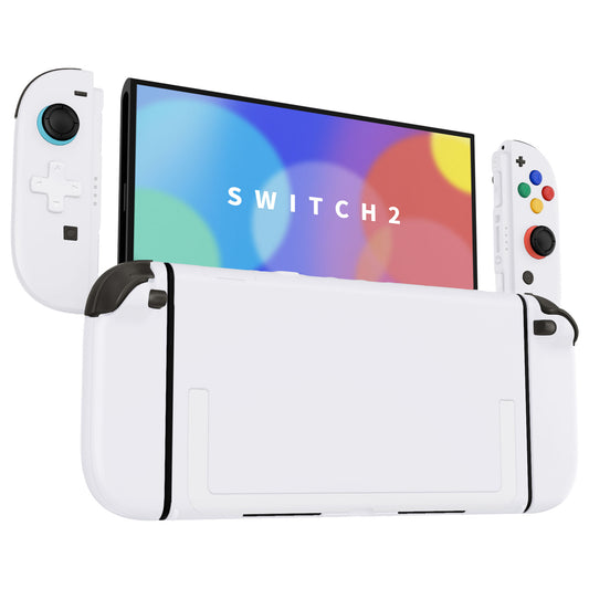 eXtremeRate D-Pad Version Replacement Full Set Shells with Buttons for Nintendo Switch 2 - Deluxe Version - White