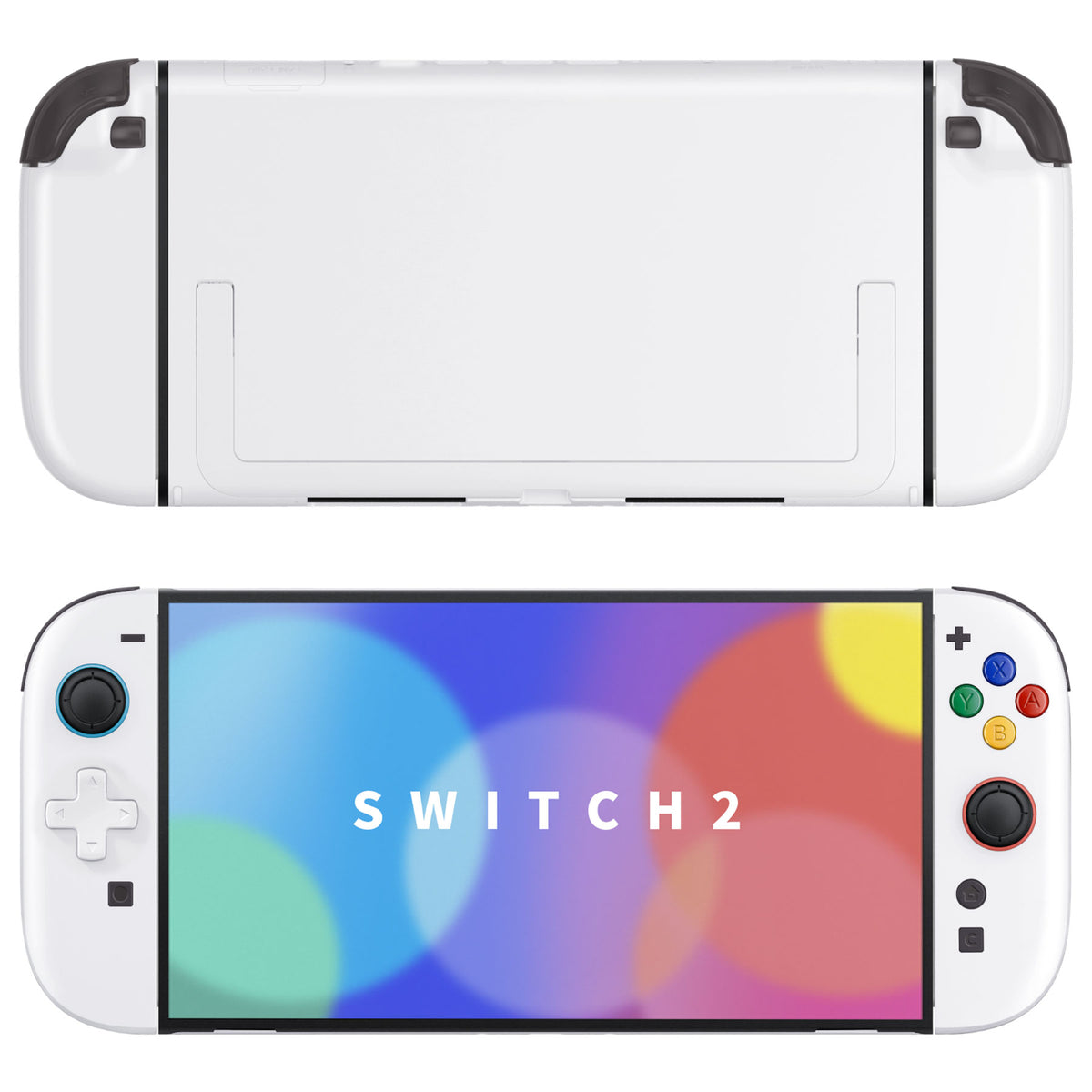 eXtremeRate D-Pad Version Replacement Full Set Shells with Buttons for Nintendo Switch 2 - Deluxe Version - White