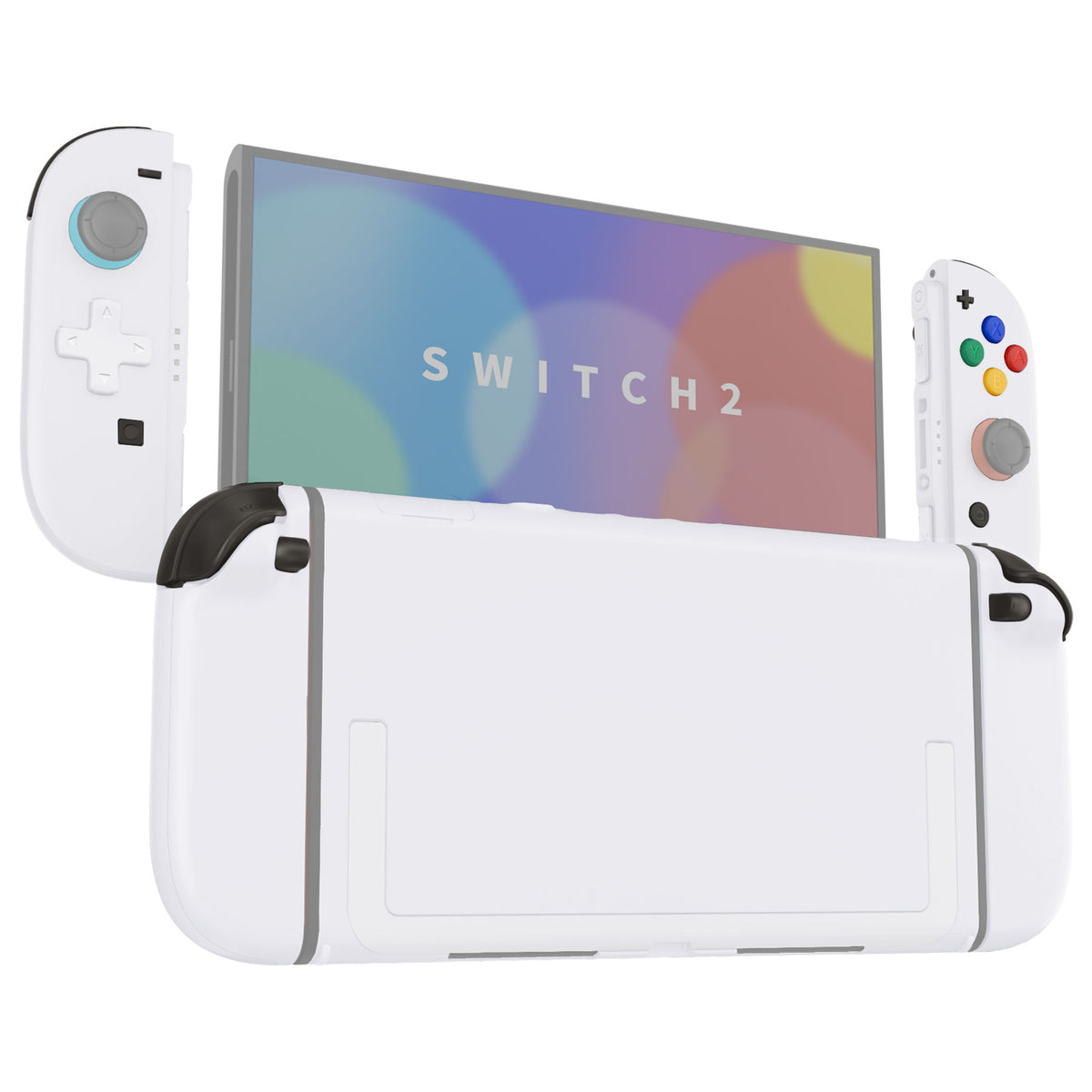 eXtremeRate D-Pad Version Replacement Full Set Shells with Buttons for Nintendo Switch 2 - Deluxe Version - White