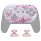 eXtremeRate DIY Replacement Faceplate Shell with Thumbsticks for Nintendo Switch 2 Pro Controller - Cherry Blossom Whisper