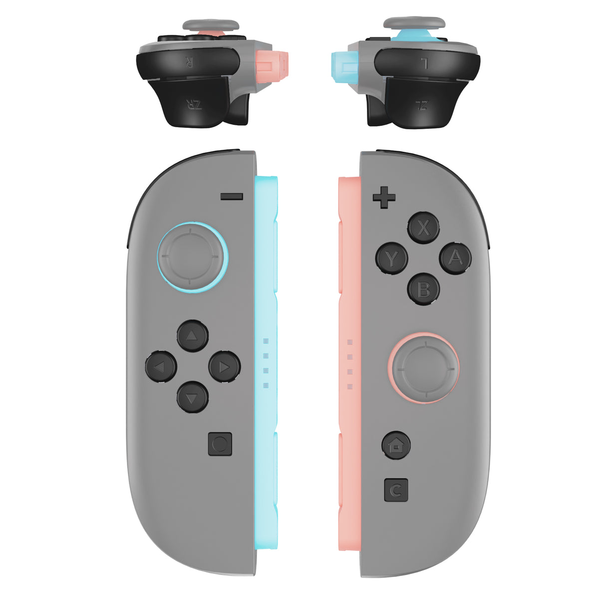 eXtremeRate DIY Replacement Full Set Buttons for Nintendo Switch 2 - Black
